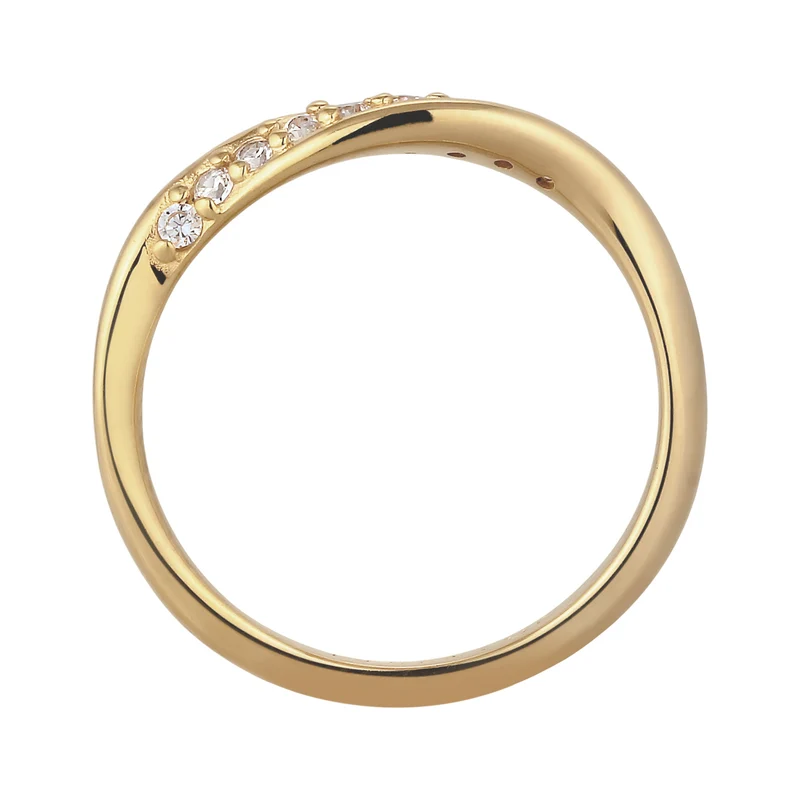Stapelring | Laborgezüchtete Diamanten (Weiß, 0.18 ct)