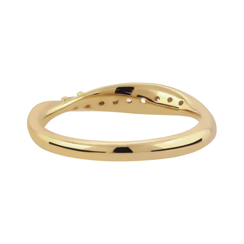 Stapelring | Laborgezüchtete Diamanten (Weiß, 0.18 ct)