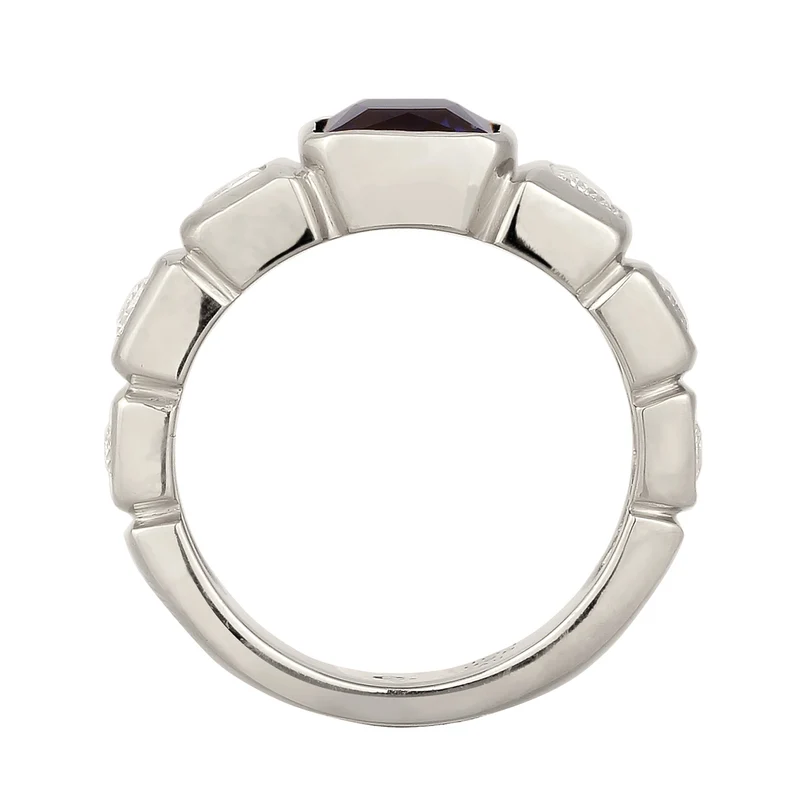 Bandring | Saphir (Dunkelblau) & Topas (Weiß)