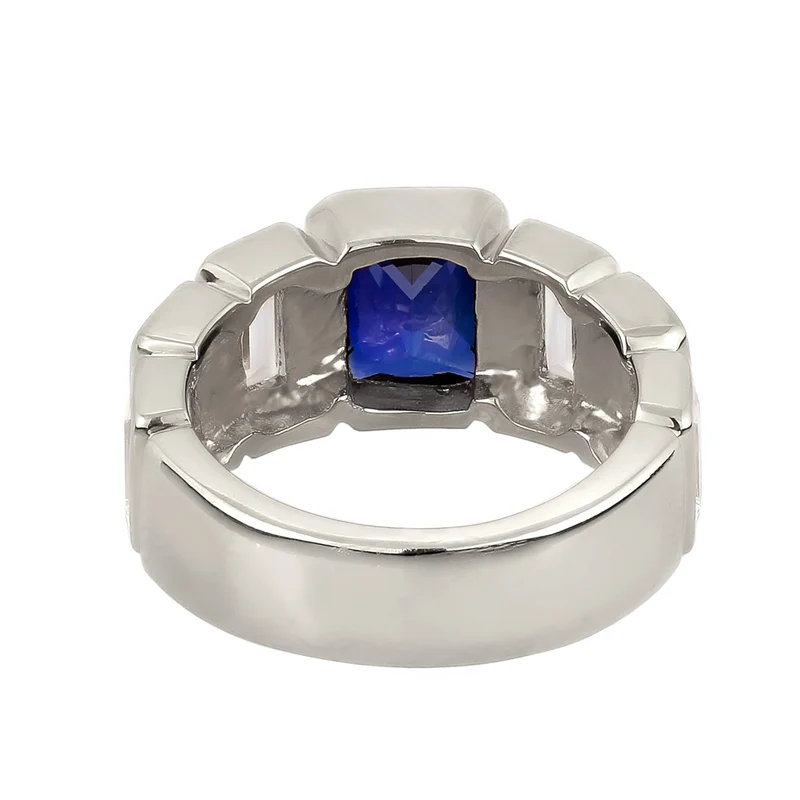 Bandring | Saphir (Dunkelblau) & Topas (Weiß)