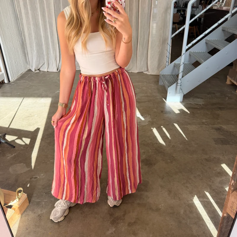 Amalfi Hose Stripes - Berry
