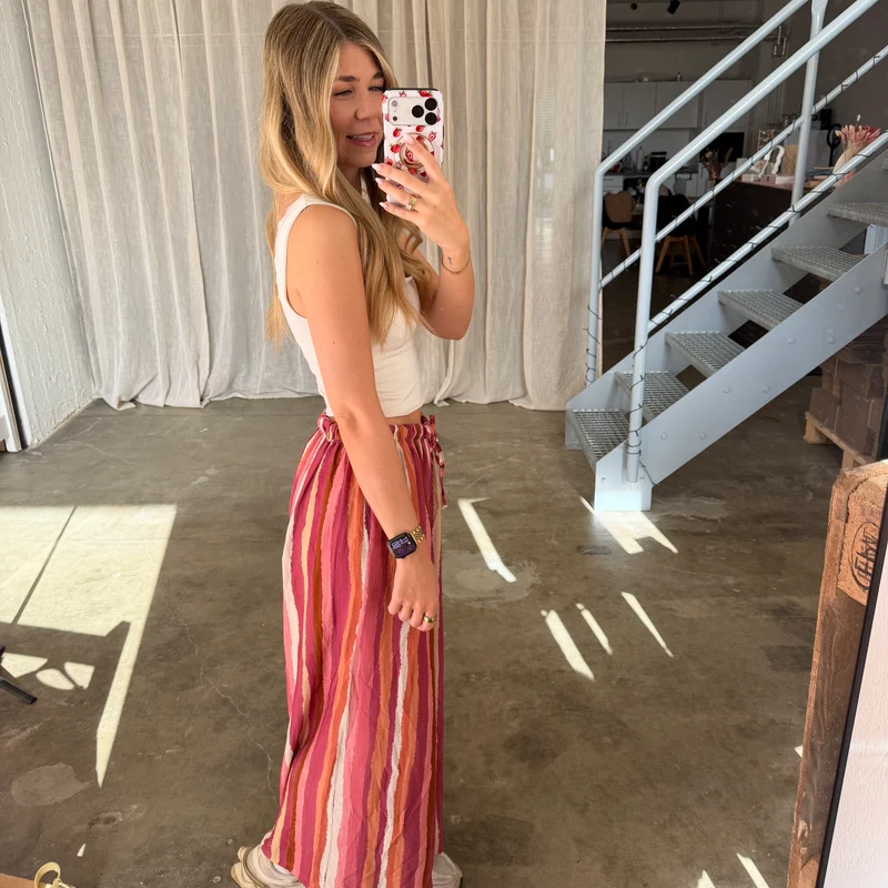 Amalfi Hose Stripes - Berry