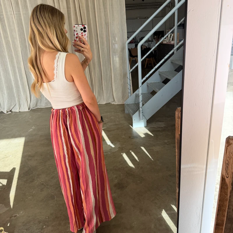 Amalfi Hose Stripes - Berry
