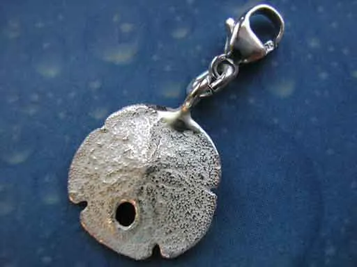 Unterwasser Charms Sanddollar Silber xs