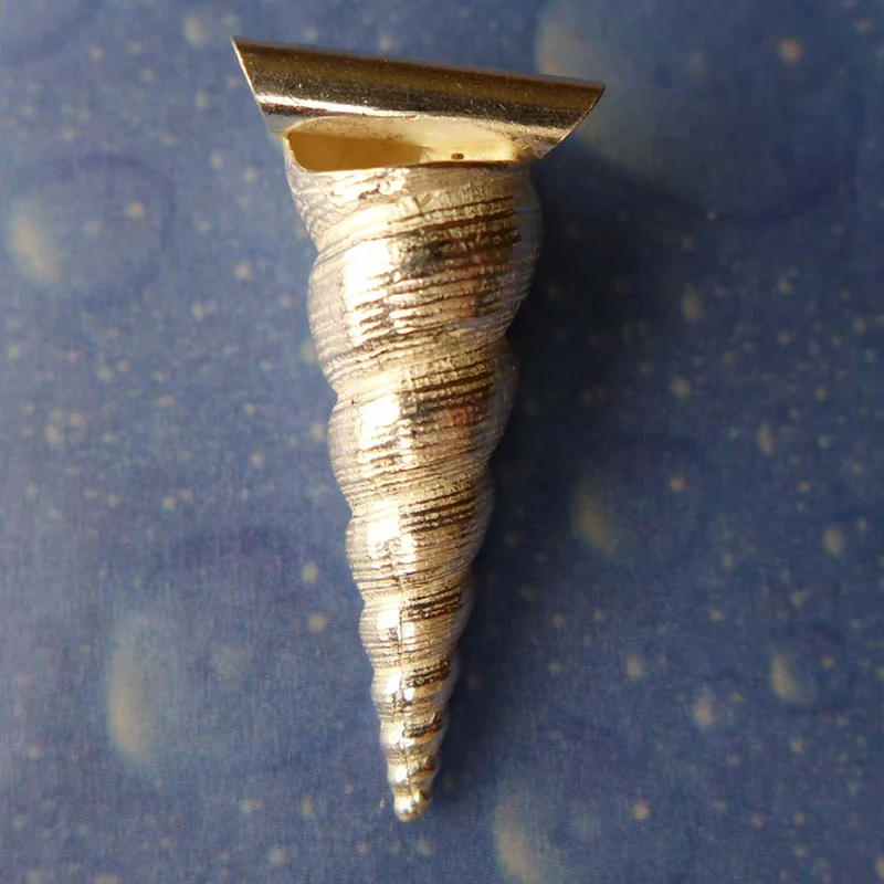 Turmschnecke Silber Anhänger Maritim