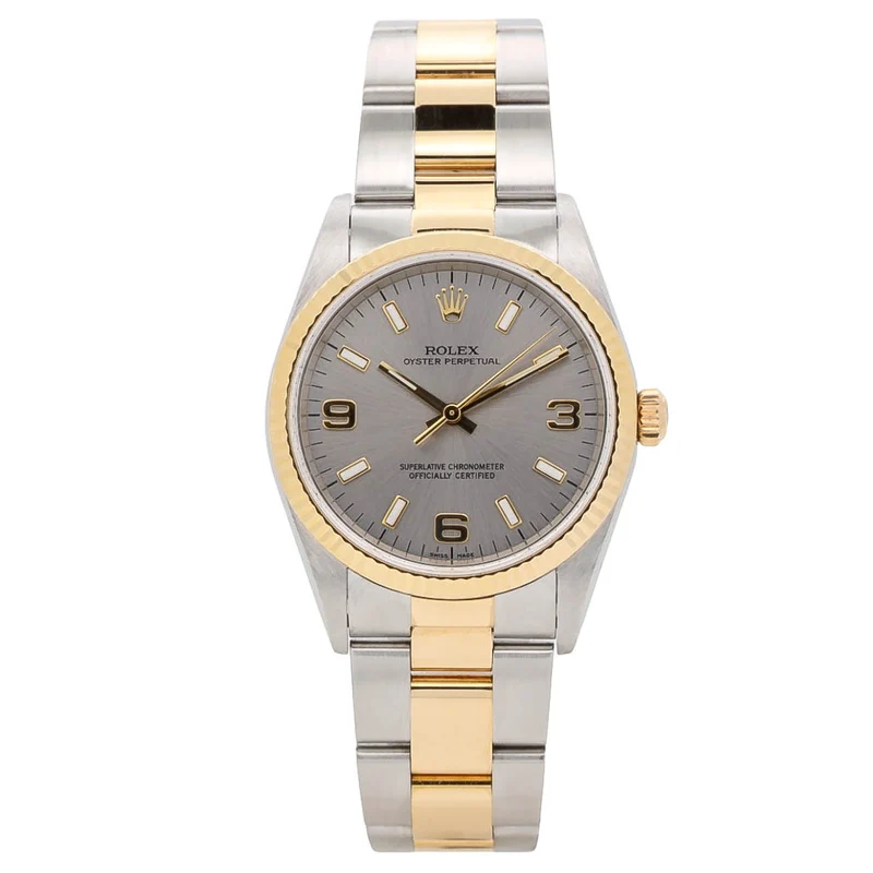 Rolex Oyster Perpetual 34mm 14233 Stahl Gold B&P