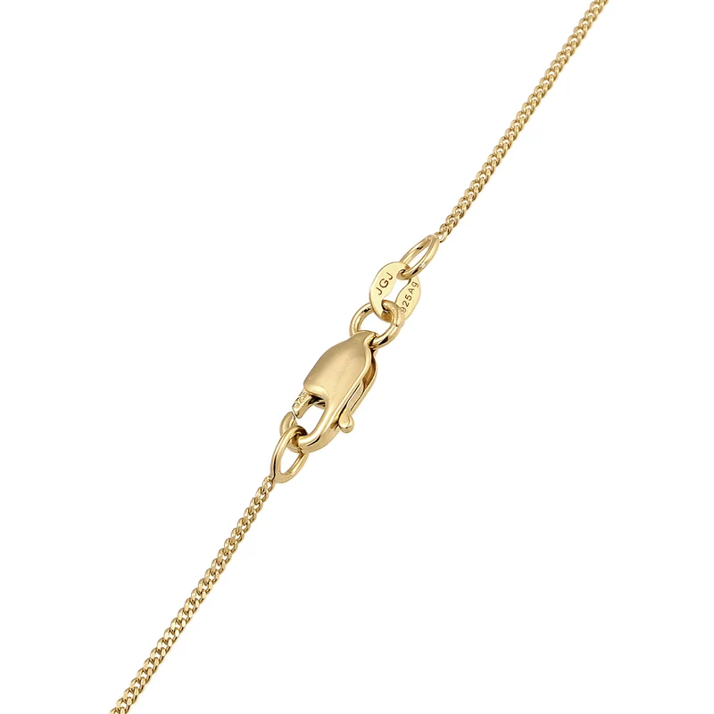 Halskette Schneeflocke | Mondstein & Lab Grown Diamant (Weiß, 0.015 ct)