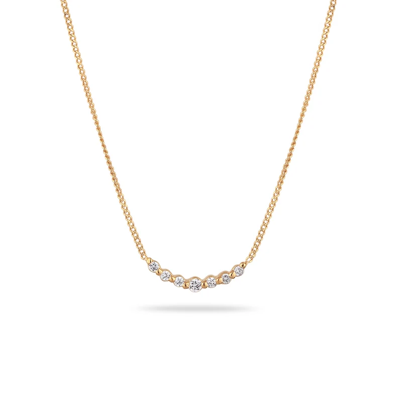 Halskette | Laborgezüchtete Diamanten (Weiß, 0.155 ct) & Laborgezüchtete Diamanten (Weiß, 0.024 ct)
