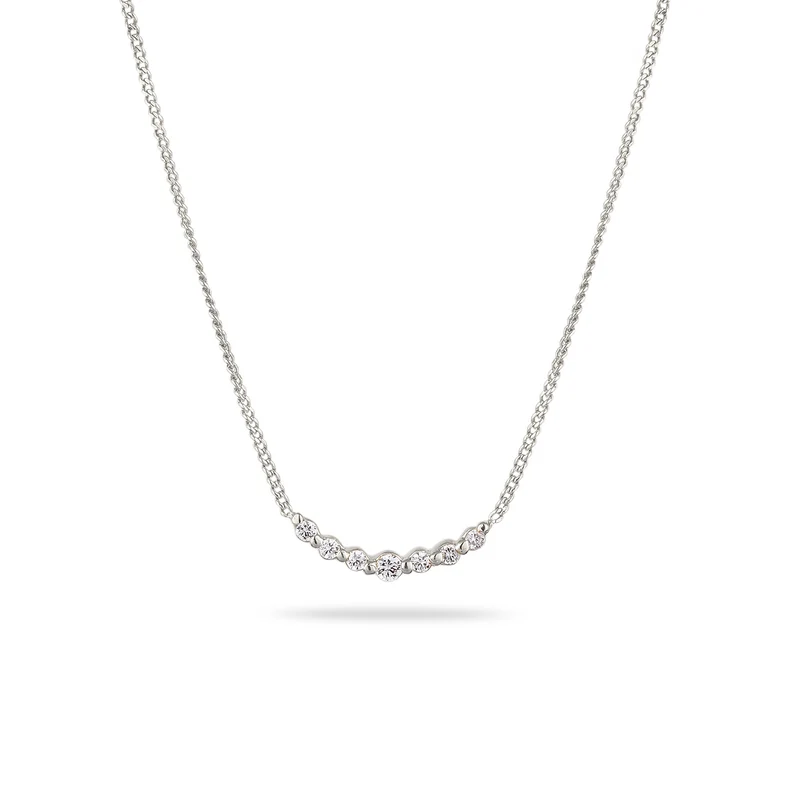 Halskette | Laborgezüchtete Diamanten (Weiß, 0.155 ct) & Laborgezüchtete Diamanten (Weiß, 0.024 ct)