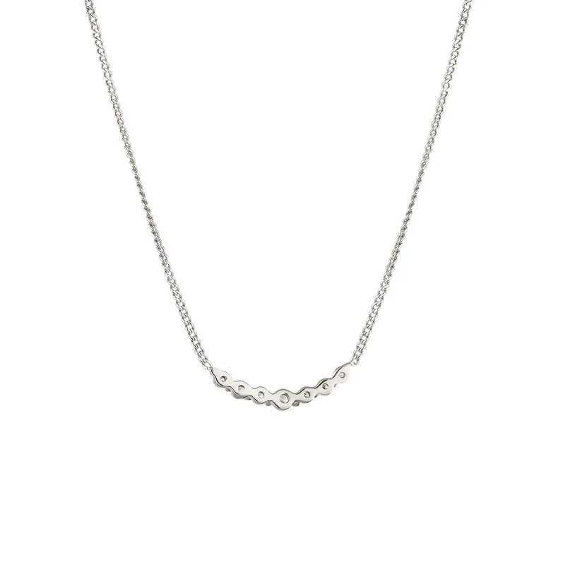Halskette | Laborgezüchtete Diamanten (Weiß, 0.155 ct) & Laborgezüchtete Diamanten (Weiß, 0.024 ct)