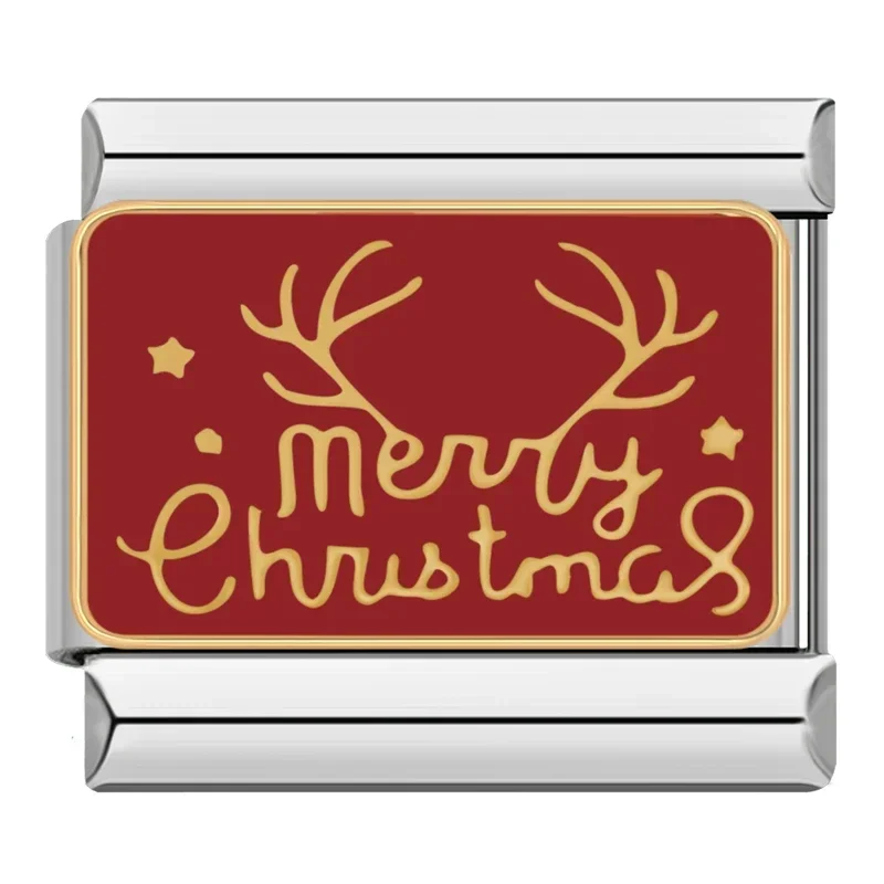 Merry Christmas auf rot