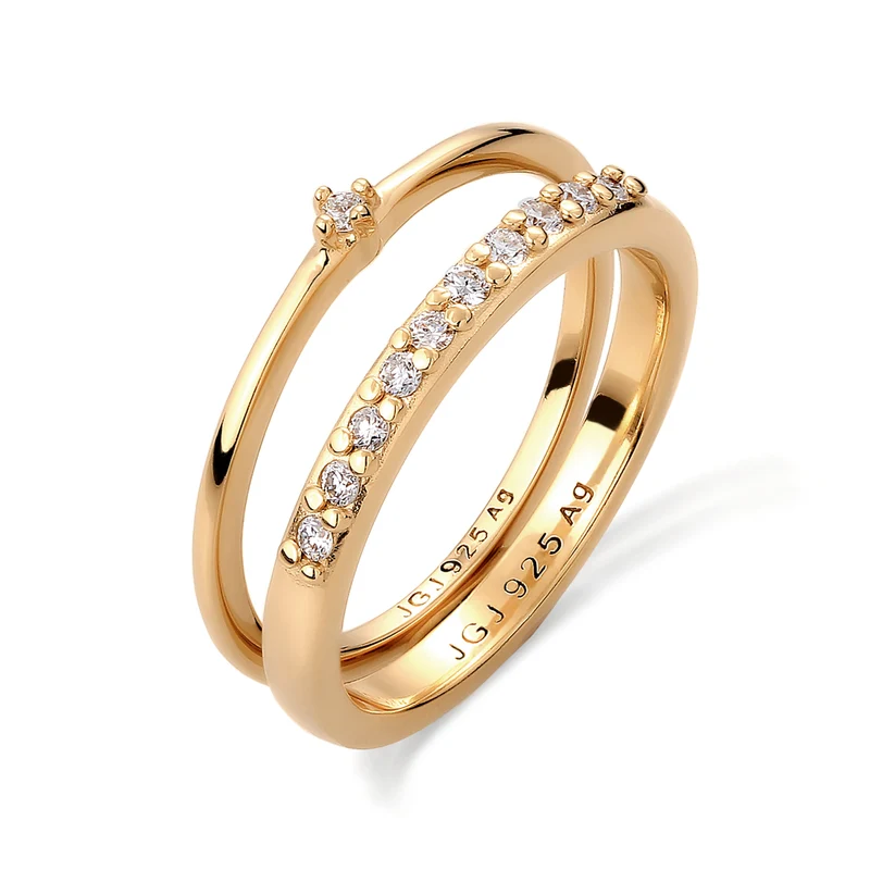 Ringset | Laborgezüchtete Diamanten (Weiß, 0.015 ct)