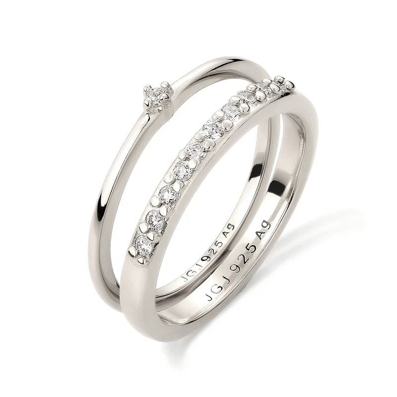 Ringset | Laborgezüchtete Diamanten (Weiß, 0.015 ct)