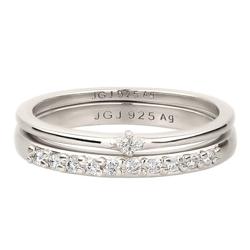 Ringset | Laborgezüchtete Diamanten (Weiß, 0.015 ct)