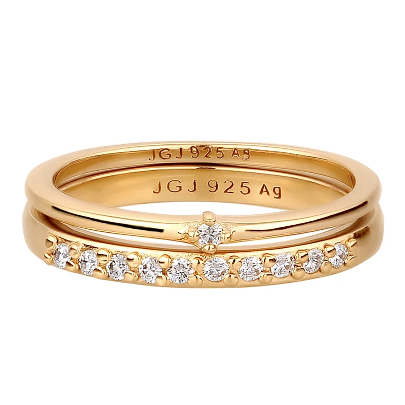 Ringset | Laborgezüchtete Diamanten (Weiß, 0.015 ct)