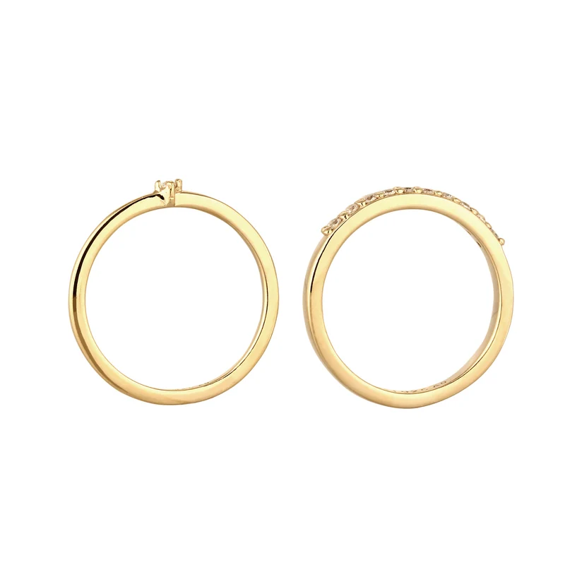 Ringset | Laborgezüchtete Diamanten (Weiß, 0.015 ct)