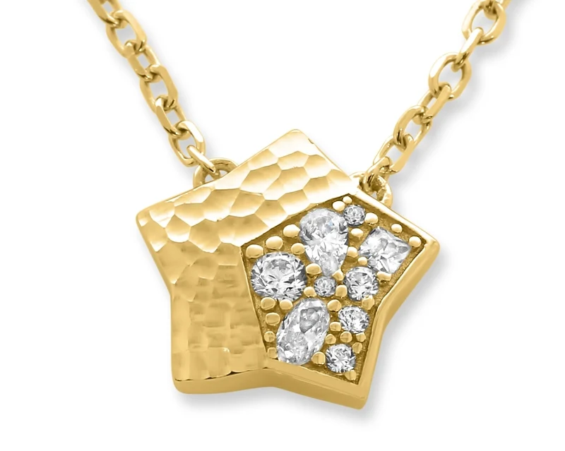 STERN KETTE GOLD DAMEN HALSKETTE MIT ANHÄNGER