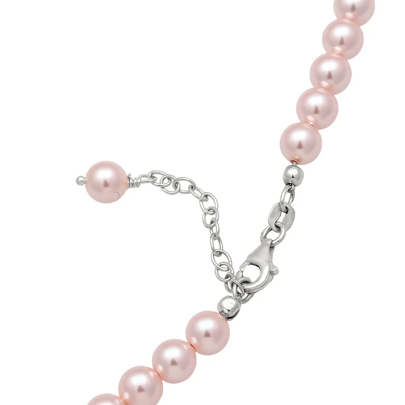 Halskette | Perlen von Swarovski®(Rosa)