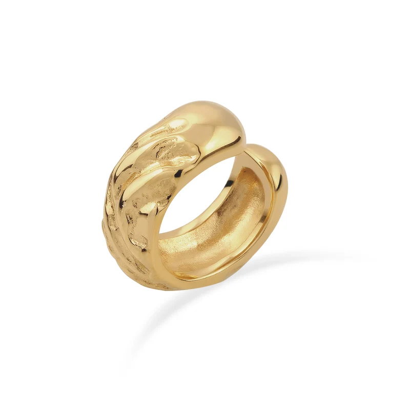 Single Earcuff Strukturiert