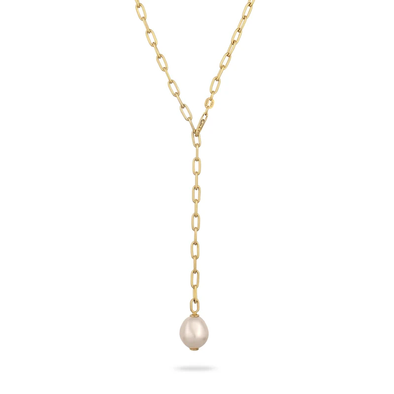 Y-Kette | Perle von Swarovski® (Weiß)