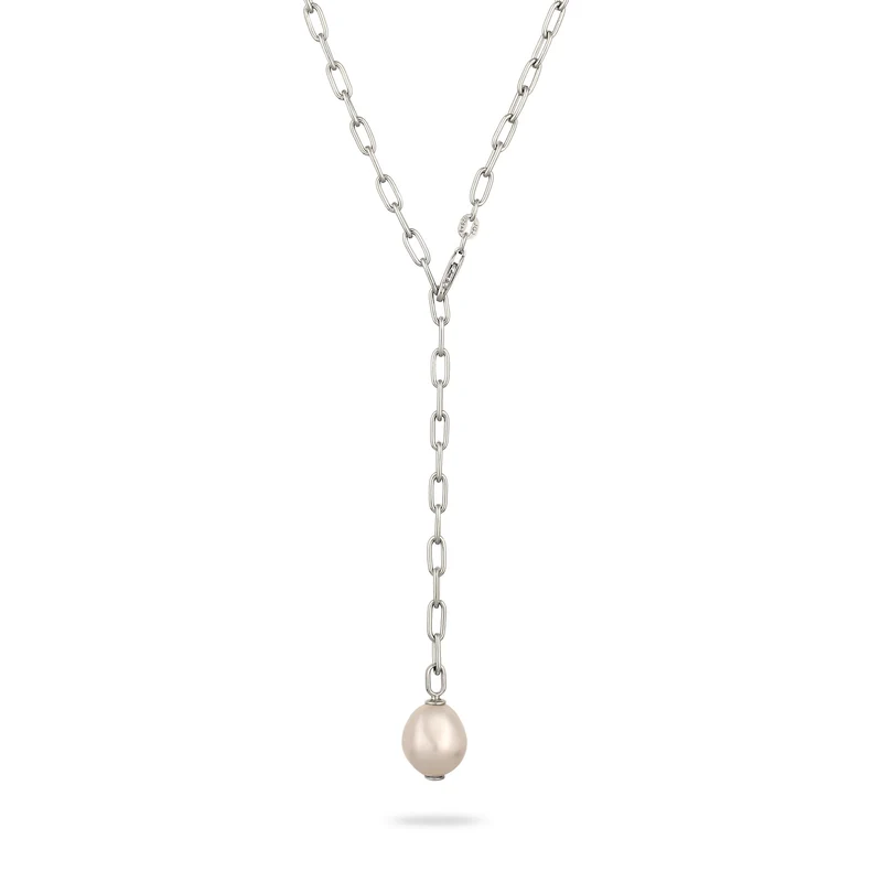 Y-Kette | Perle von Swarovski® (Weiß)