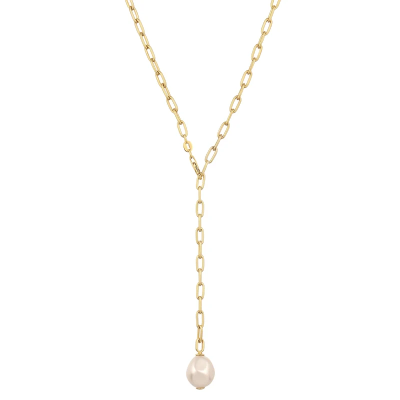 Y-Kette | Perle von Swarovski® (Weiß)