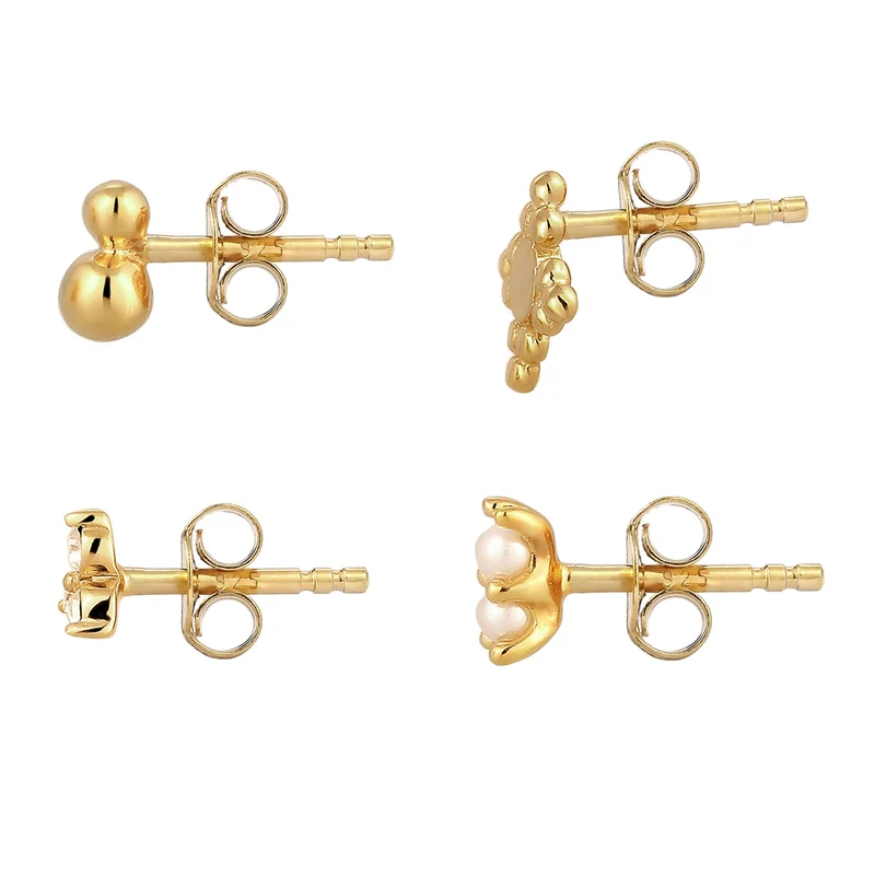 Ohrstecker Set | mit Kristalle von Swarovski® (Weiß)