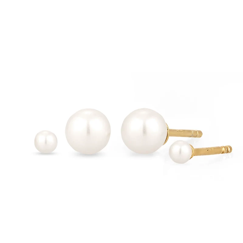 Ohrstecker Set | Perlen von Swarovski® (Weiß)