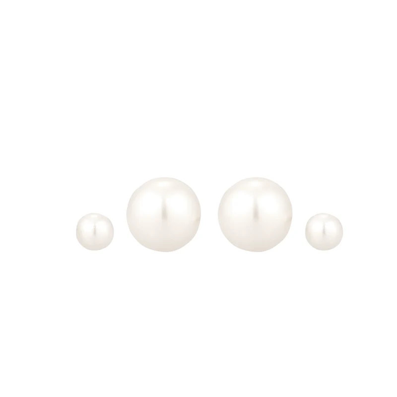 Ohrstecker Set | Perlen von Swarovski® (Weiß)