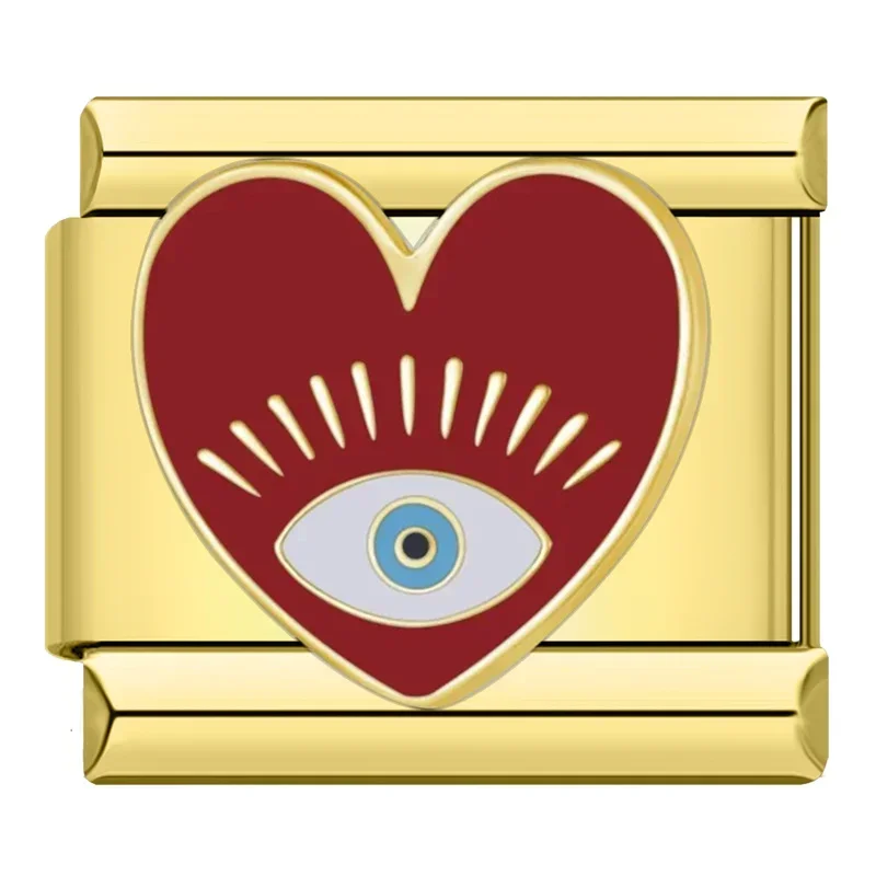 Auge auf rotem Herz