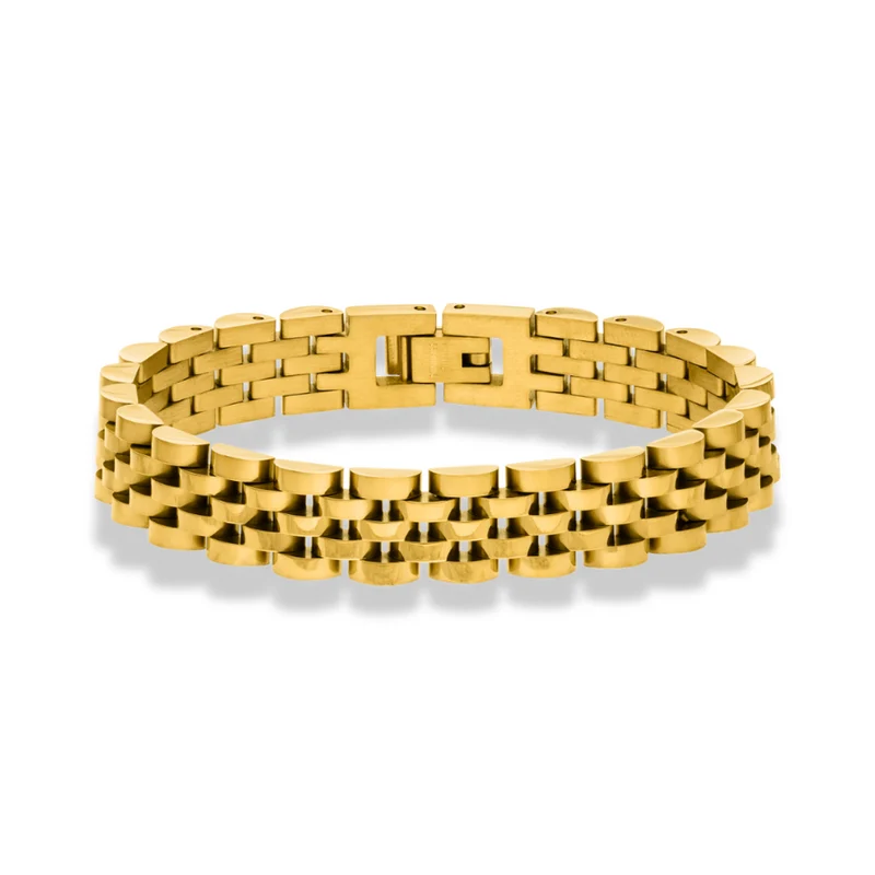 Premium Wavelink Armband 18K Vergoldet