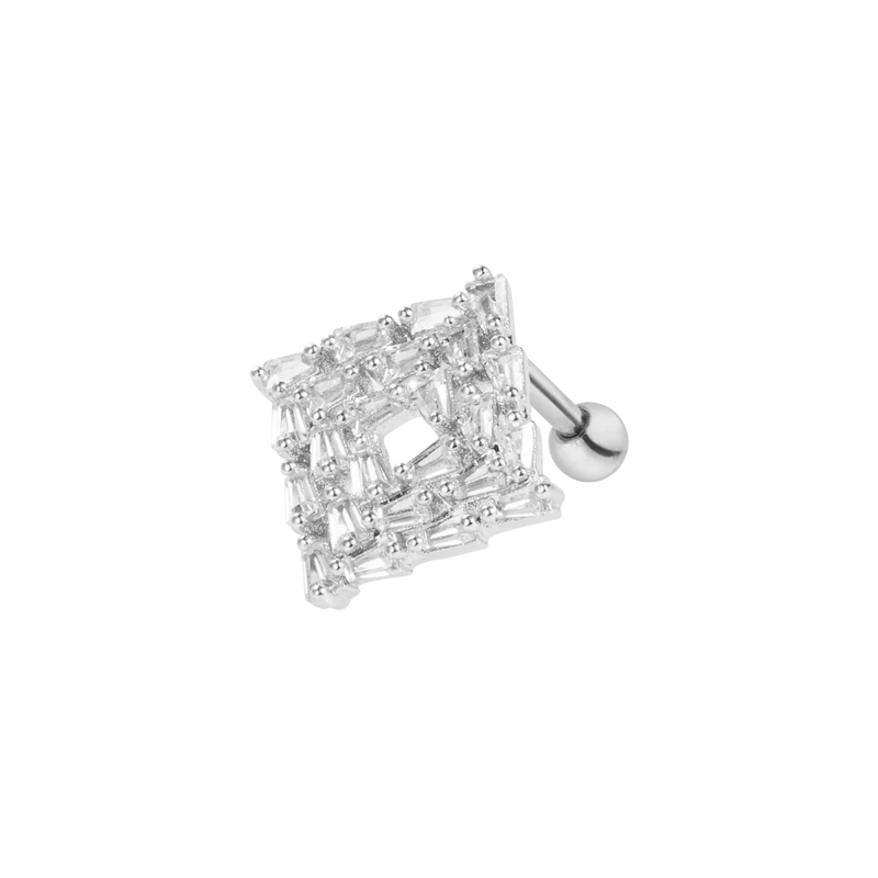 Heavenly Square Ohr Piercing 18K Vergoldet