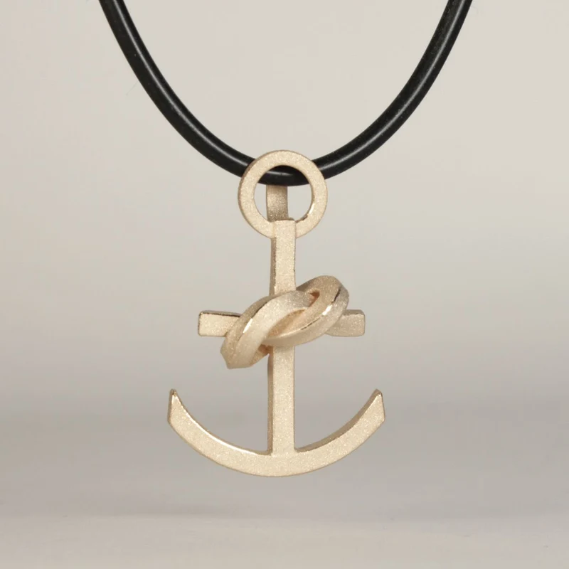 925er Silber Anhänger Knotenschmuck Anker ANH-29