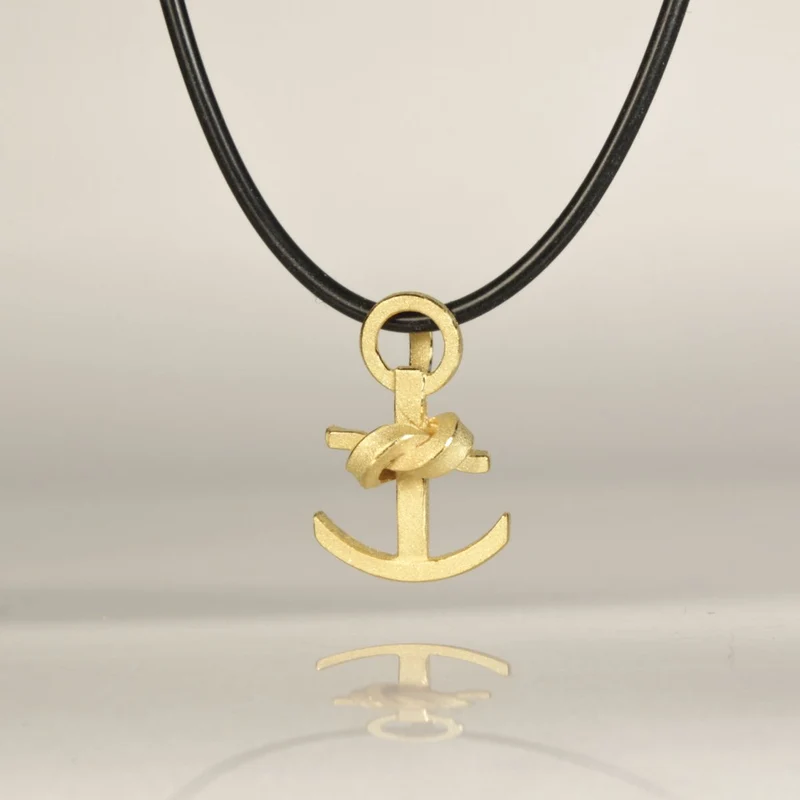 925er Silber Anhänger Knotenschmuck Mini Anker ANH-28