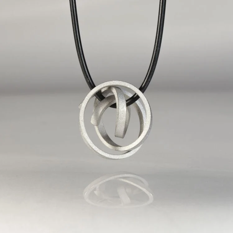 925er Silber Anhänger Knotenschmuck Mini Kugel Knoten ANH-16