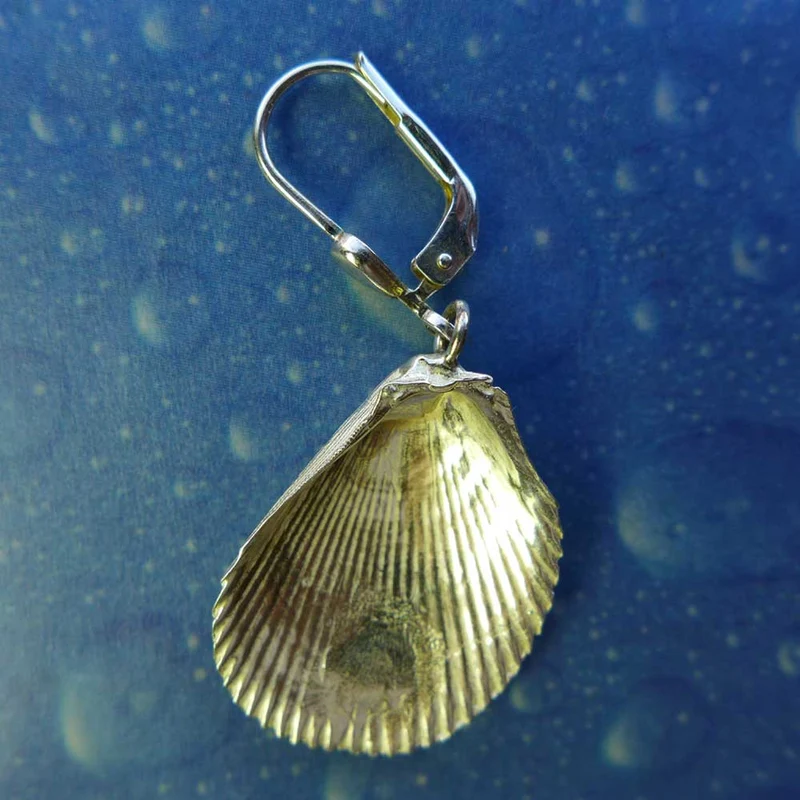 Maritimer Schmuck Ohrhänger Feilen Muschel