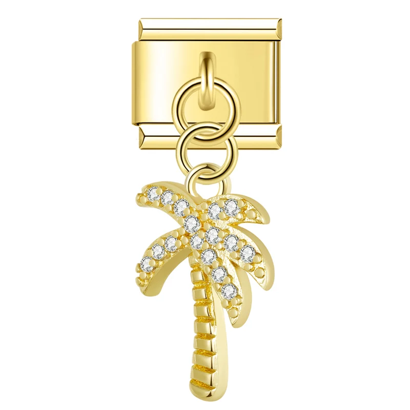 Glitzerpalme Anhänger