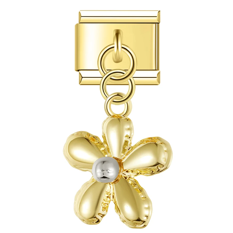 Goldene Blume Anhänger