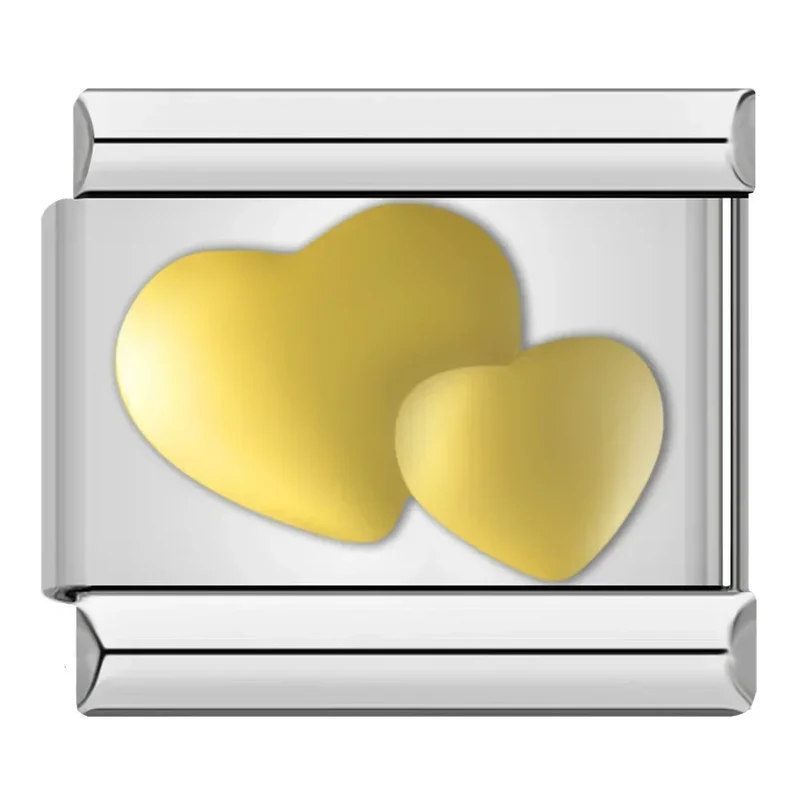 Zwei goldene Herzen