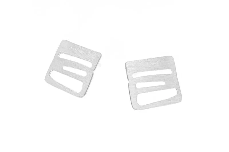 925er Silber Ohrstecker DECO ECHO E 044981
