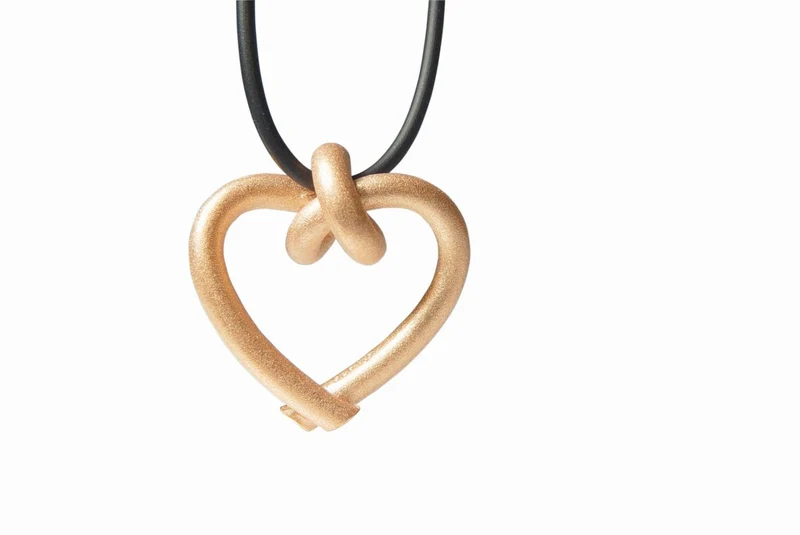 925er Silber Anhänger Knotenschmuck Gebundenes Herz ANH-5