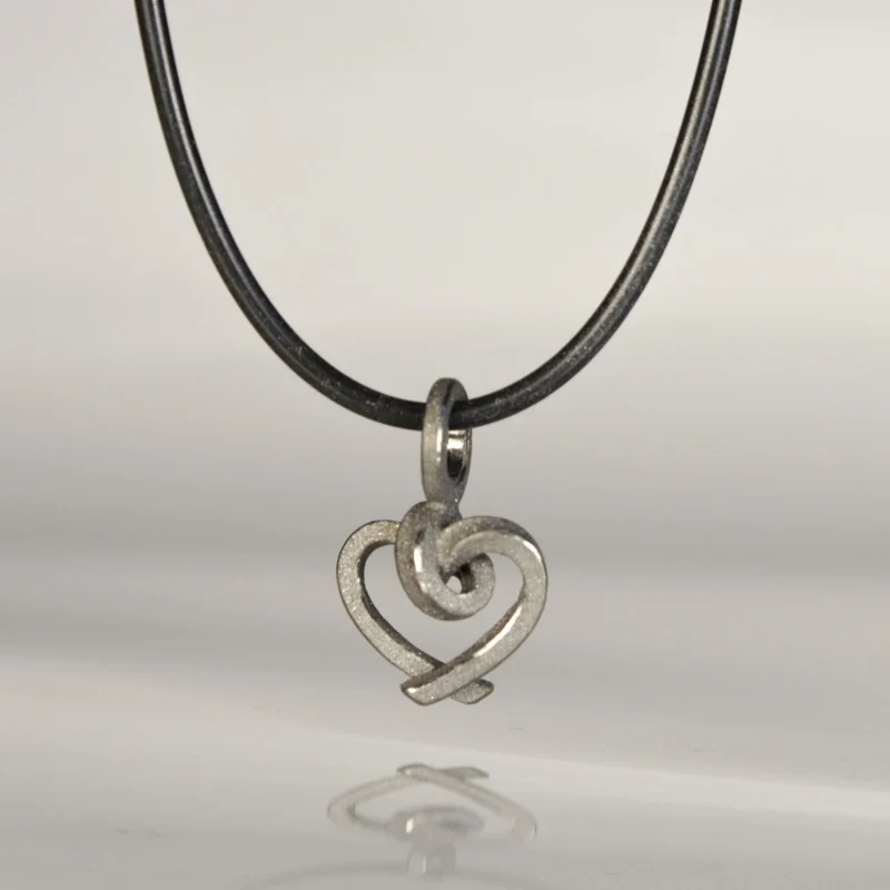 925er Silber Anhänger Knotenschmuck Mini Herz ANH-H20