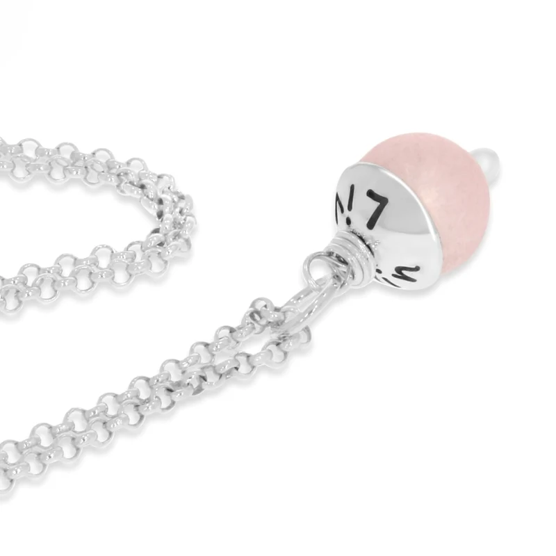 PERLE MIT NAMEN SILBERKETTE MIT PERLE ANHÄNGER NAMENSPERLE HALSKETTE