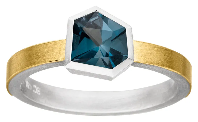 925er Silber Ring feingoldbelegt MANU R1310TL