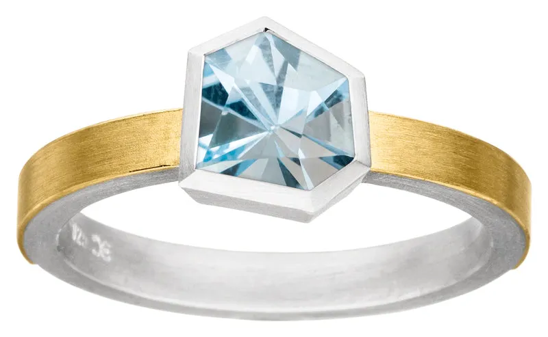 925er Silber Ring feingoldbelegt MANU R1310TO