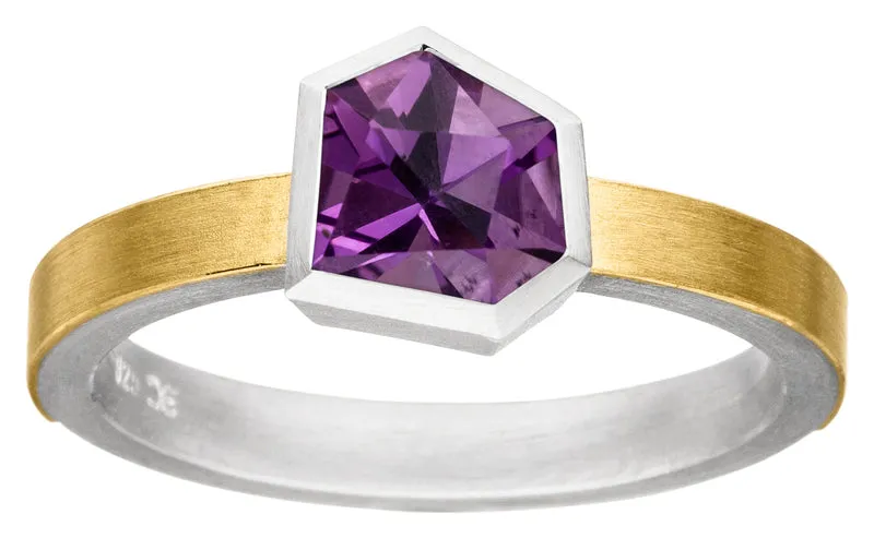 925er Silber Ring feingoldbelegt MANU R1310AM