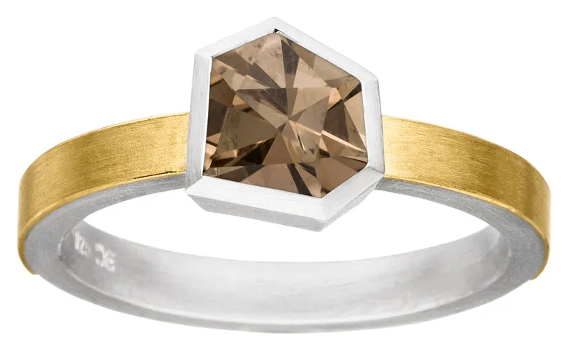 925er Silber Ring feingoldbelegt MANU R1310RQ