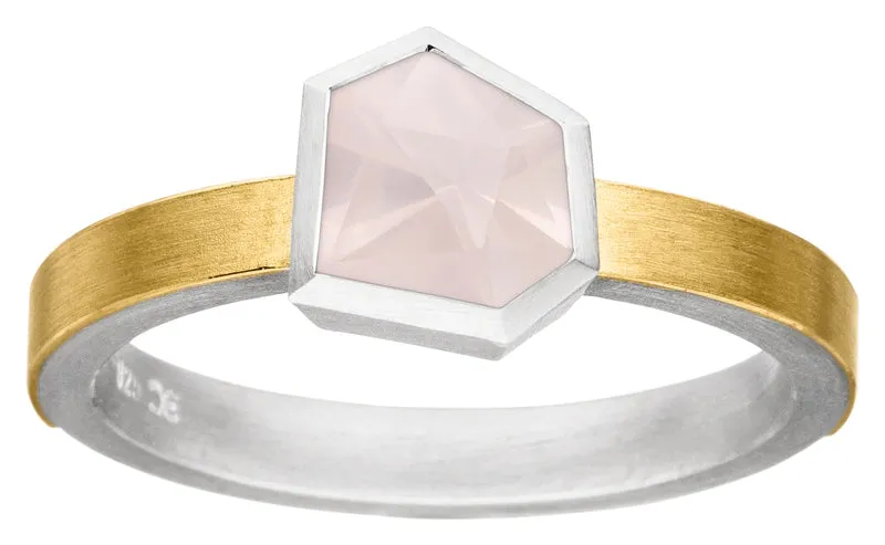 925er Silber Ring feingoldbelegt MANU R1310RO