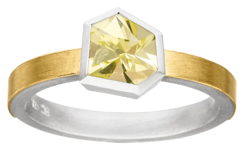925er Silber Ring feingoldbelegt MANU R1310LQ