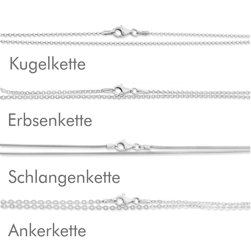 Smiley Kette Silber Sommer Schmuck Anhänger rund mit Herz 925 SILBER HALSKETTE